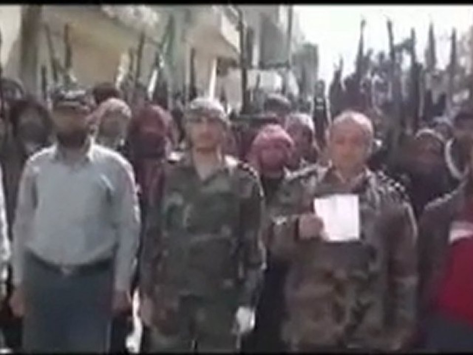 فري برس حمص الرستن  بيان كتيبة الحمزة وكتيبة الفاروق 4 3 2012