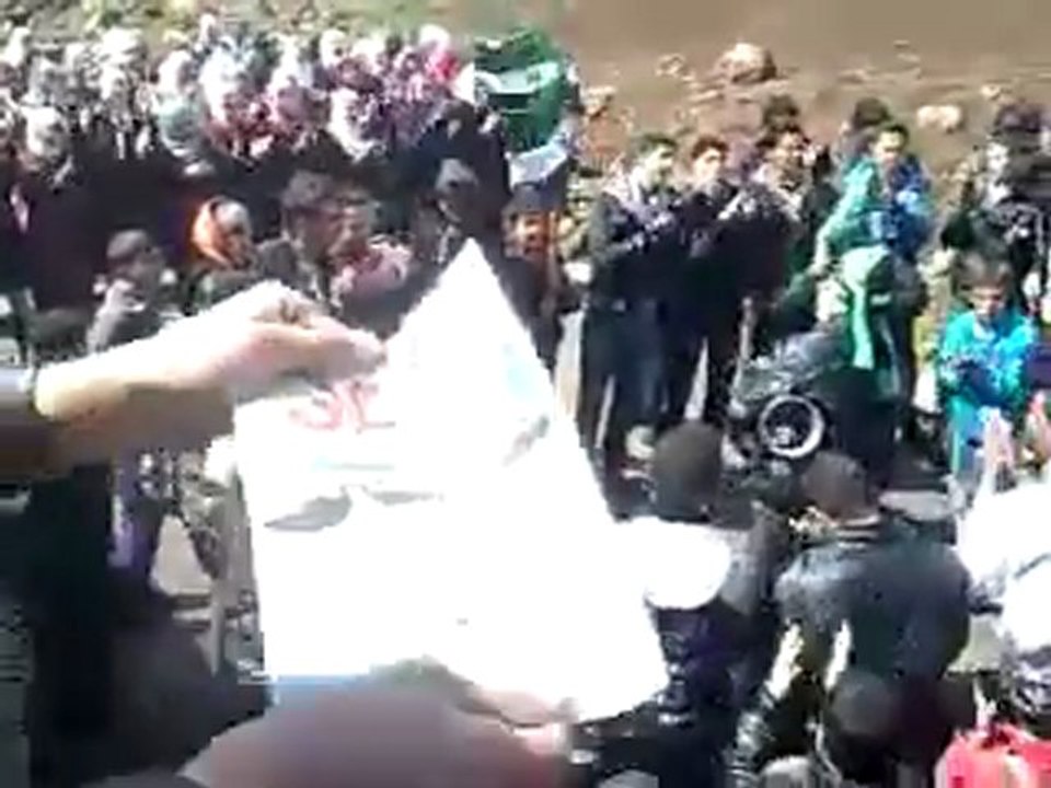 فري برس درعا حوران بلدة نمر مضاهرة طلابيه 4 3 2012