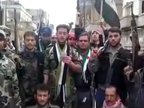 فري برس حمص الرستن أنشقاق الملازم أيوب أيوب مع الجنود4 3 2012