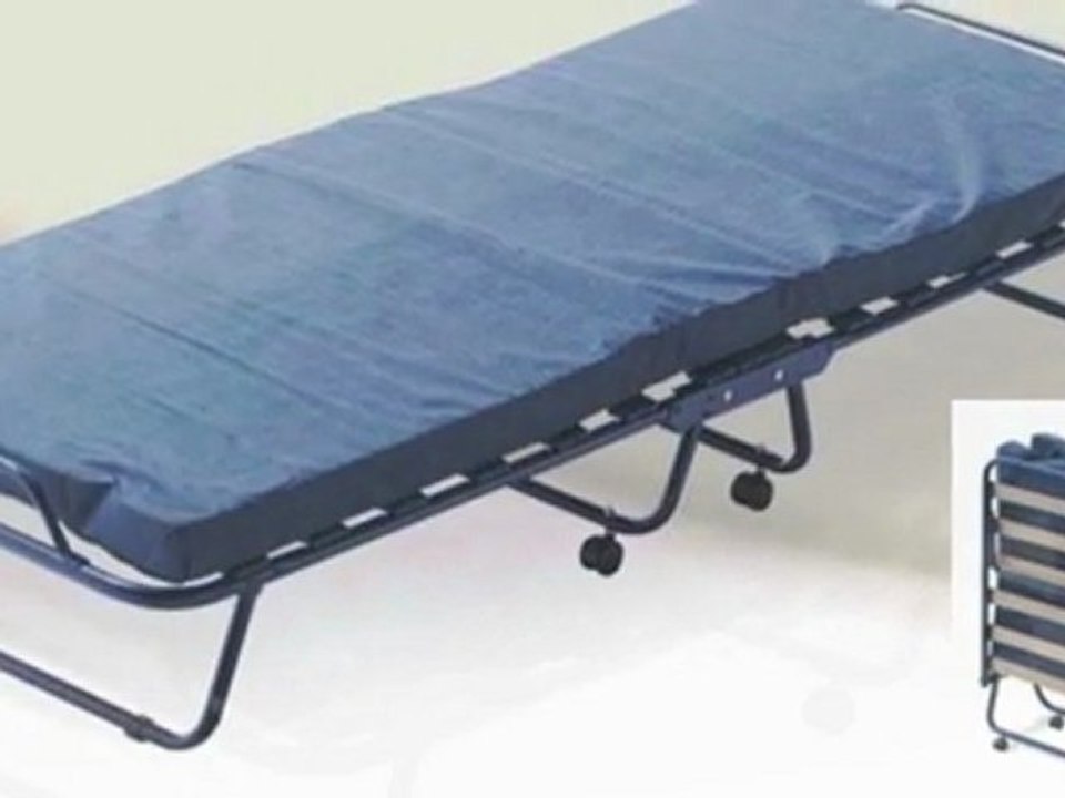 Giwa brandina pieghevole completa di rete a doghe e materasso alto cm. 7