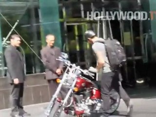 Jesse Metcalfe Rides His Motorcycle Around Hollywood