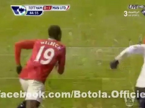توتنهام0 - 1 مانشستر يونايتد هدف روني 44'