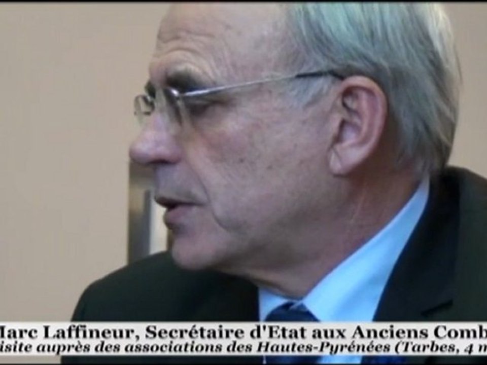 Tarbes Marc Laffineur secretaire d'etat aux anciens combattants (4 mars 2012)