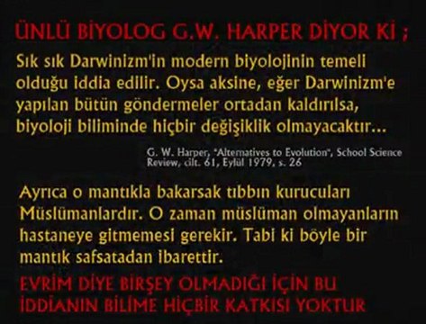 EVRİMİ SAVUNUYORUM SAFSATASINA CEVAP