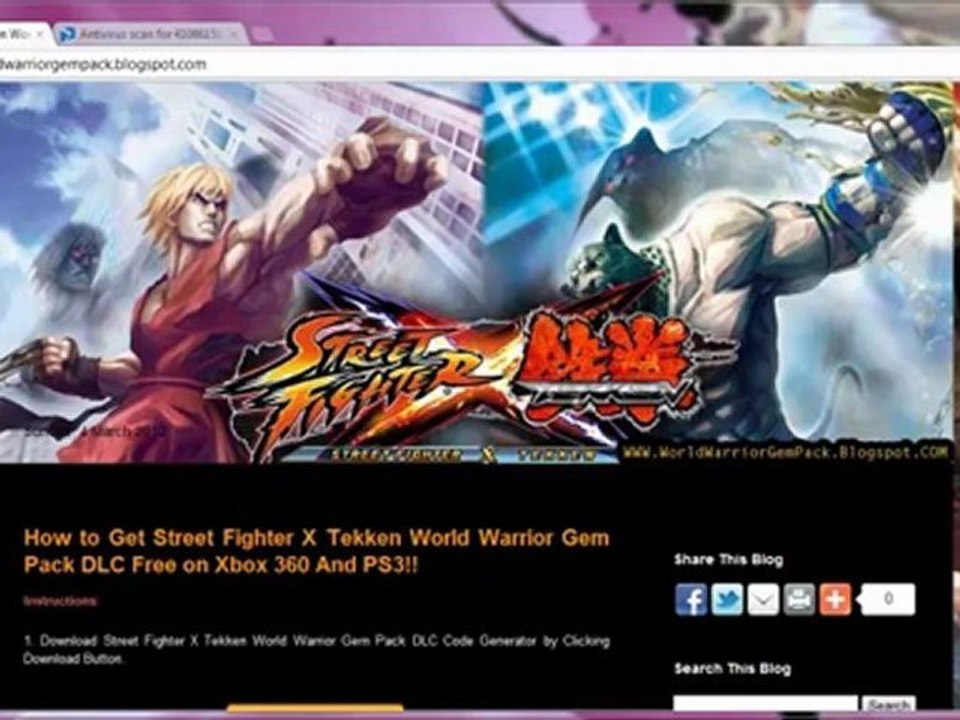 How to Download Street Fighter X Tekken World Warrior Gem Pack For Free