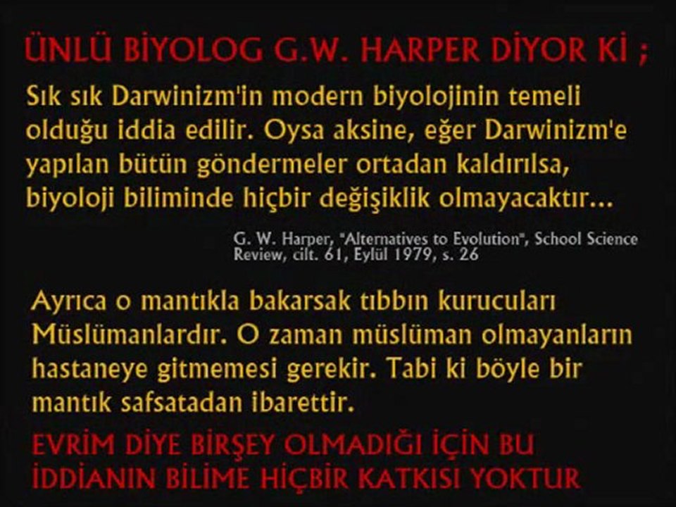 EVRİMİ SAVUNUYORUM   SAFSATASINA CEVAP