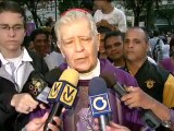 Cardenal Urosa rechaz hechos violentos ocurridos durante caminata de Henrique Capriles