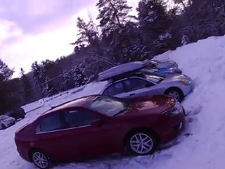 xc skiing in the Gatineau park