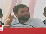 Rahul Gandhi in Thakurdwara, UP is speaking at an election rally as part of his campaign