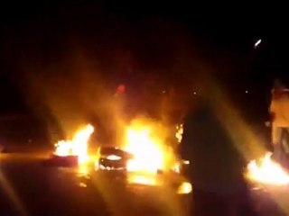 فري برس دمشق جوبر اغلاق الشارع المؤدي الى ساحة العباسيين 4 3 2012 ج1