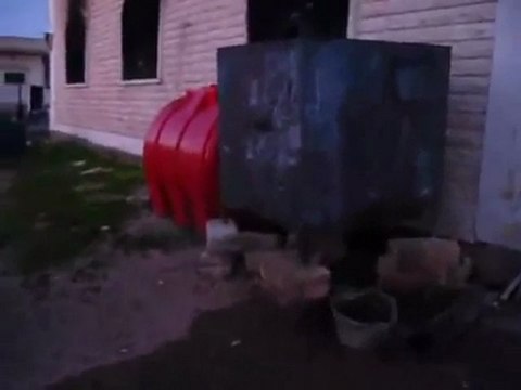 فري برس حرق المنازل في قرية الجبين في ريف حماة المحتل 4 3 2012