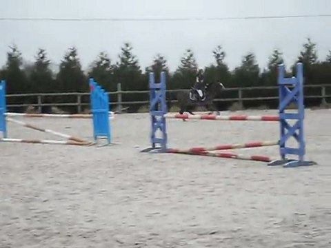 Hippique du CCE de Beaumont, Simbad et Gwen, Poney 2, le 4mars 2012