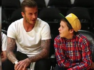 David Beckham Celebrates Son Brooklyn's 13th Birthday at Basketball