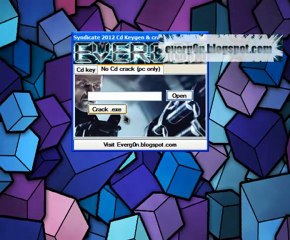 Syndicate 2012 activation key + crack Everg0n - Free Download link