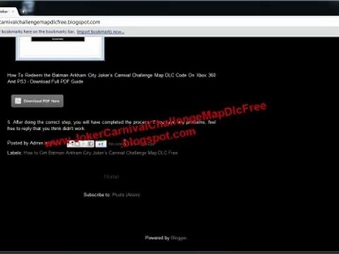 Batman Arkham City Joker's Carnival Challenge Map Costume DLC Free Giveaway