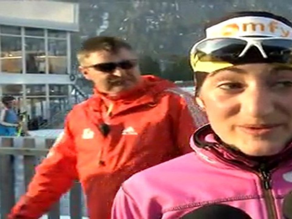 Interview de Marie-Laure Brunet après 5eme place au Sprint