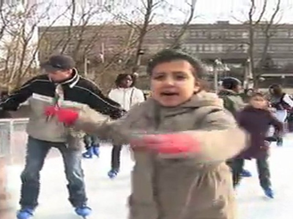 Une patinoire place Marsciano 2012