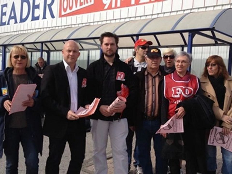 Action UDFO66 du dimanche 4 mars 2012 - Journée européenne contre le travail le dimanche