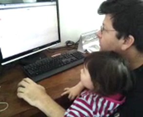 Victoria et Guillaume - visionnage du blog de DB