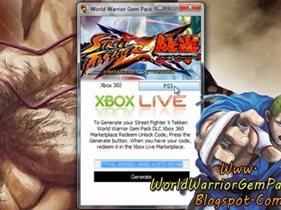 Street Fighter X Tekken World Warrior Gem Pack DLC Free Giveaway