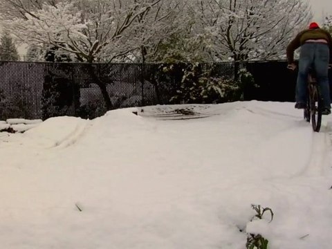 Snowy Seattle Area Bike Ride