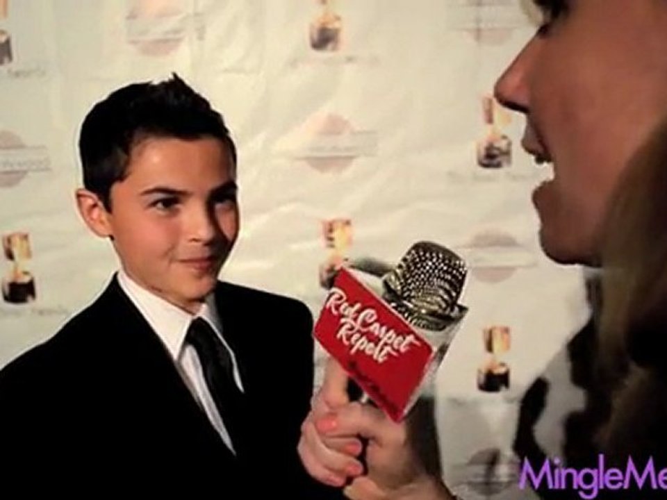 Logan Grove at the 39th Annual Annie Awards Red Carpet