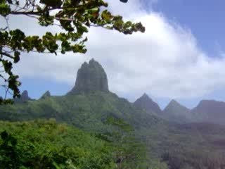 vue du belvédère de moorea