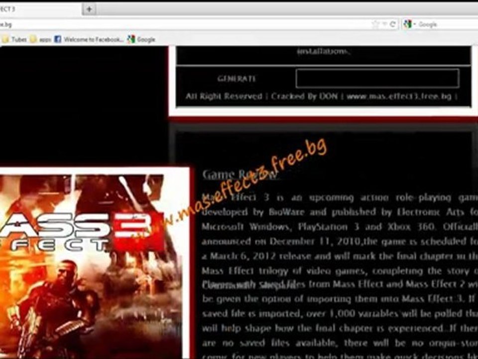 Mass Effect 3 PC Keygen