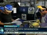 Argentina creó fondo para emprendimientos productivos