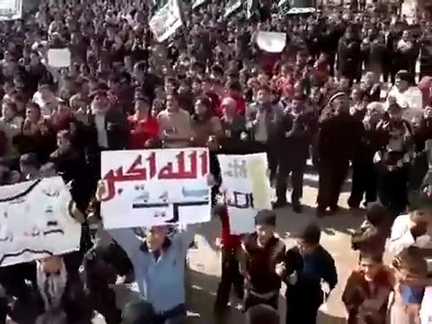 فري برس ادلب الهبيط مظاهرة حاشدة نصرة للمدن المنكوبة 5 3 2012