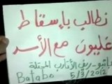 فري برس ريف حلب   باتبو  مظاهرة مسائية نصرةً للأتارب و المدن المنكوبة 5 3 2012