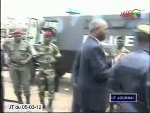 Les autorités militaires font le constat des dégâts