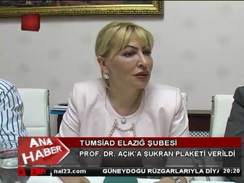 TÜMSİAD, Prof. Dr. Yasemin Açık'a şükran plaketi takdim etti (Kanal 23)