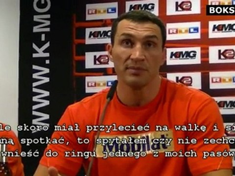 Wladimir Klitschko about the youngest member of his team in Mormeck fight