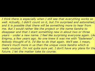 Sandra interviewed by Sven Distel ( Ibiza 13 july 1999)