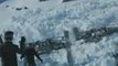 Amazing moment French avalanche destroys ski lift