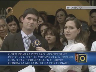 Corte Primera niega otra vez a empleados de Globovisión formar parte en el juicio por multa