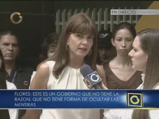 María Fernanda Flores: Este es un gobierno que ya no tiene forma de tapar la verdad