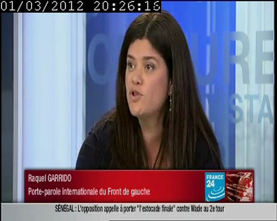 Raquel Garrido (FDG) face à Salima Saa (UMP) sur France24
