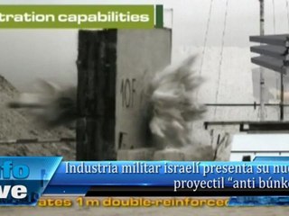 Industria militar israelí presenta su nuevo proyectil "anti búnkers"