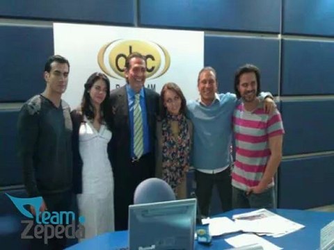 David Zepeda @davidzepeda1 y elenco de ADP en La Tijera con Fabián Lavalle