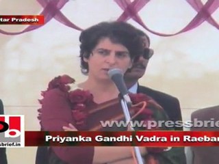 Priyanka Gandhi Vadra in Raebareli Think wisely before exercising your franchise