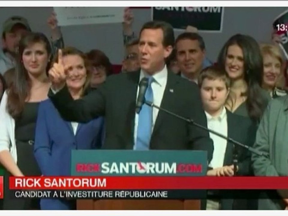 Romney et Santorum, le duel du "Super Tuesday" en 2 minutes