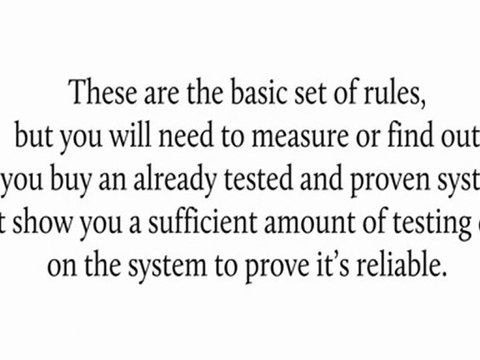 Distinguishing the Highest quality System in Trading Fx