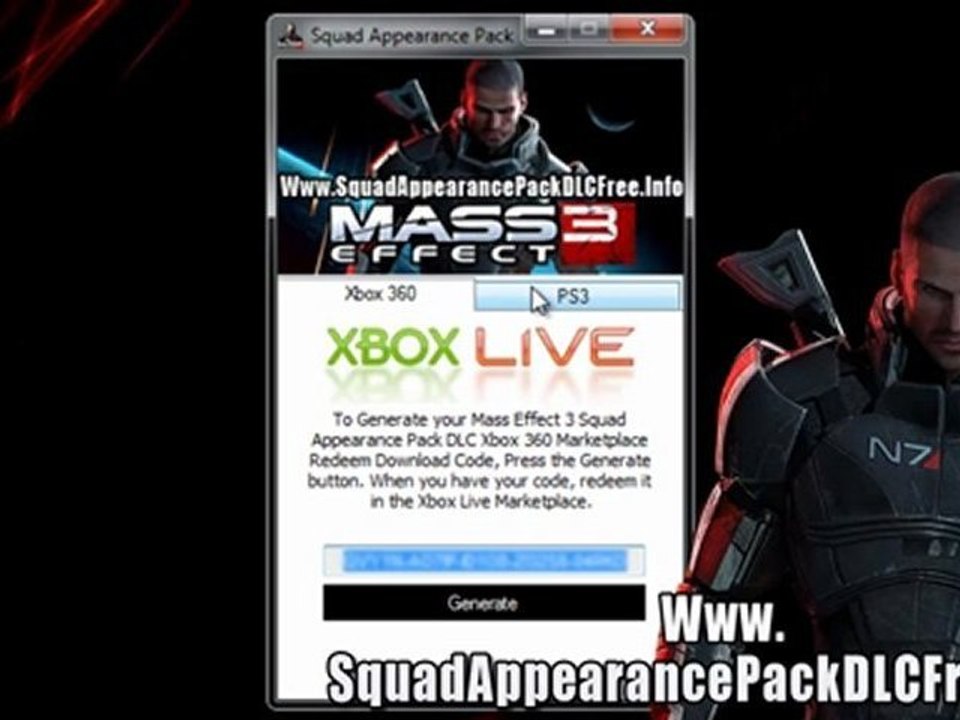 Mass Effect 3 Squad Appearance Pack DLC Free Download