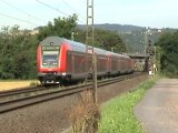 BR101 IC Sandwich trifft im Bf Andernach ein und BR146 verläßt ihn