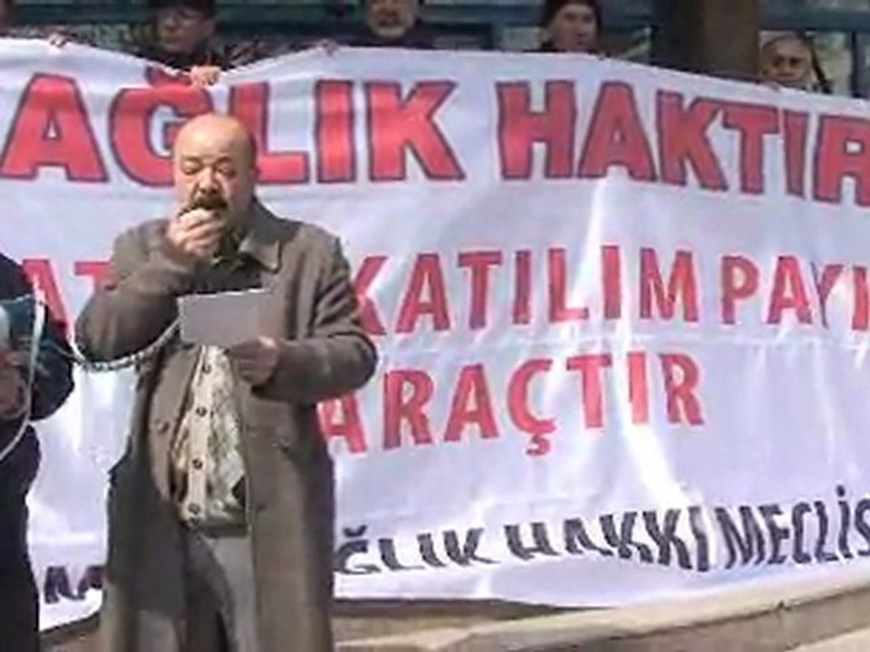 Mamak Sağlık Hakkı Meclisi SGK önünde