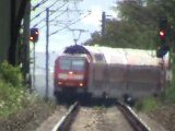 Zwei BR146 mit Dostos bei Namedy kurz vor Andernach