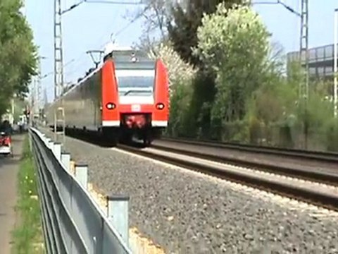 BR146, BR643, BR425, BR101 und BR460 Desiro Triebwagen bei der Josef-Beuys-Allee in Bonn