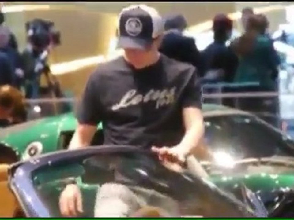 Kimi Räikkönen at the Autosalon Genf 2012